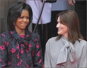 michelle obama and carla bruni