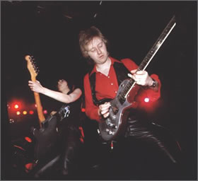 James Honeyman Scott with a Zemaitis Guitar